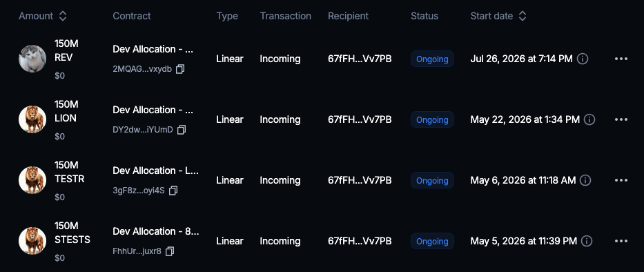 Verify vesting contract on Streamflow
